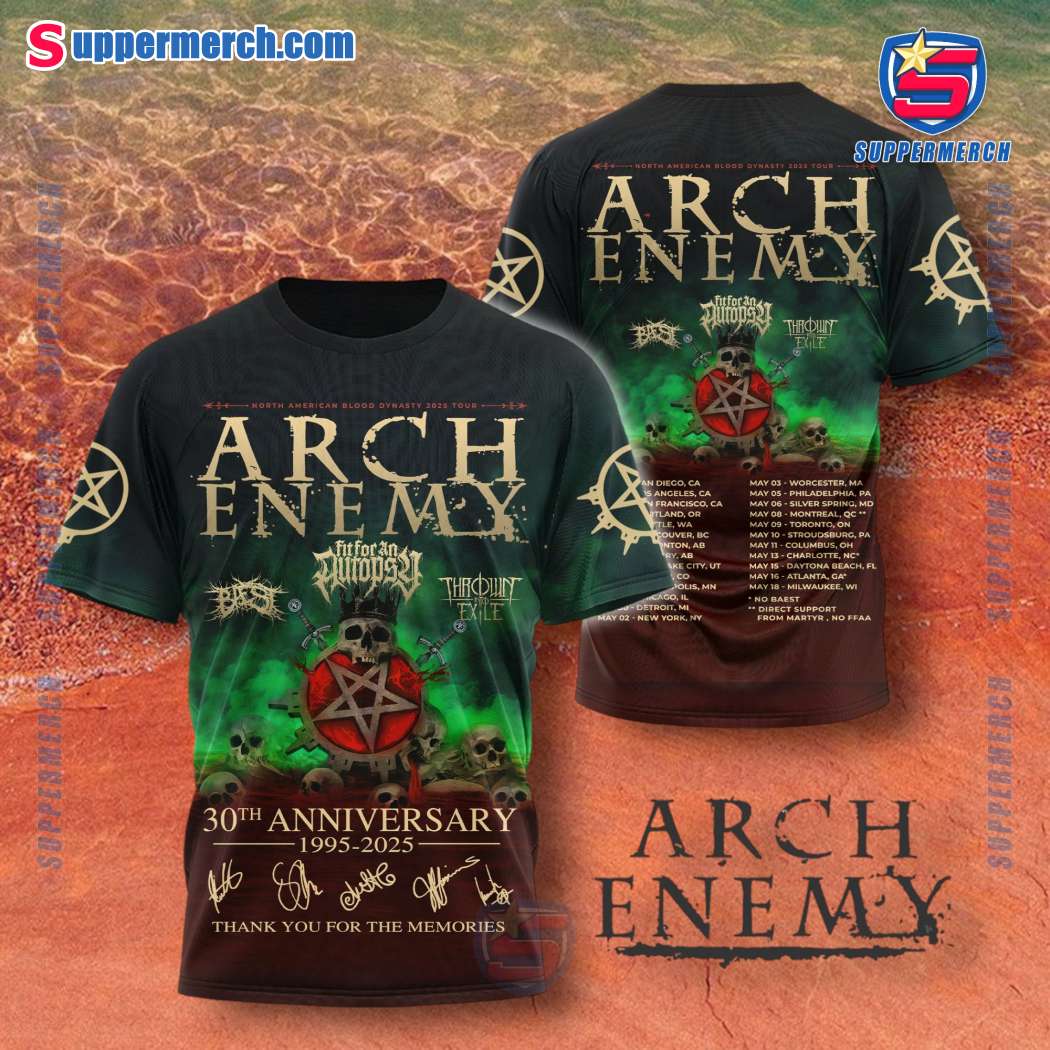 Arch Enemy North American Blood Dynasty 2025 Tour T-shirt, Hoodie 2mqpXVl