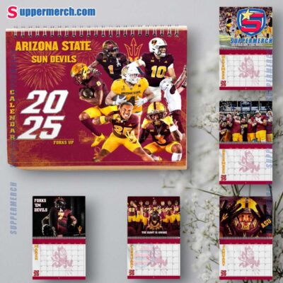 Arizona State Sun Devils Wall Hanging Calendar 2025 oYuNaUb