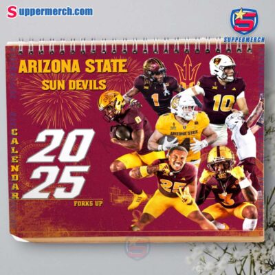 Arizona State Sun Devils Wall Hanging Calendar 2025-a 25mUErP