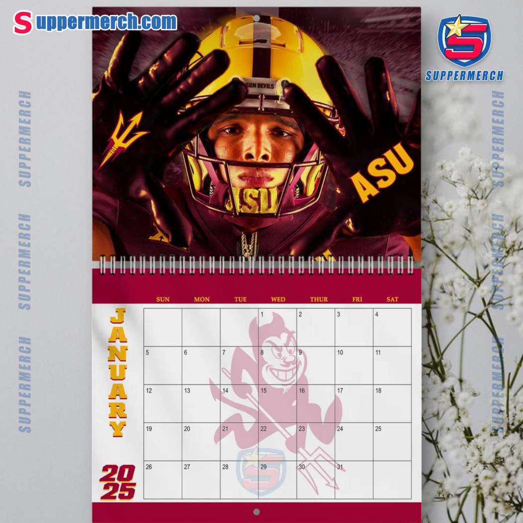 Arizona State Sun Devils Wall Hanging Calendar 2025-b WsX3nNT