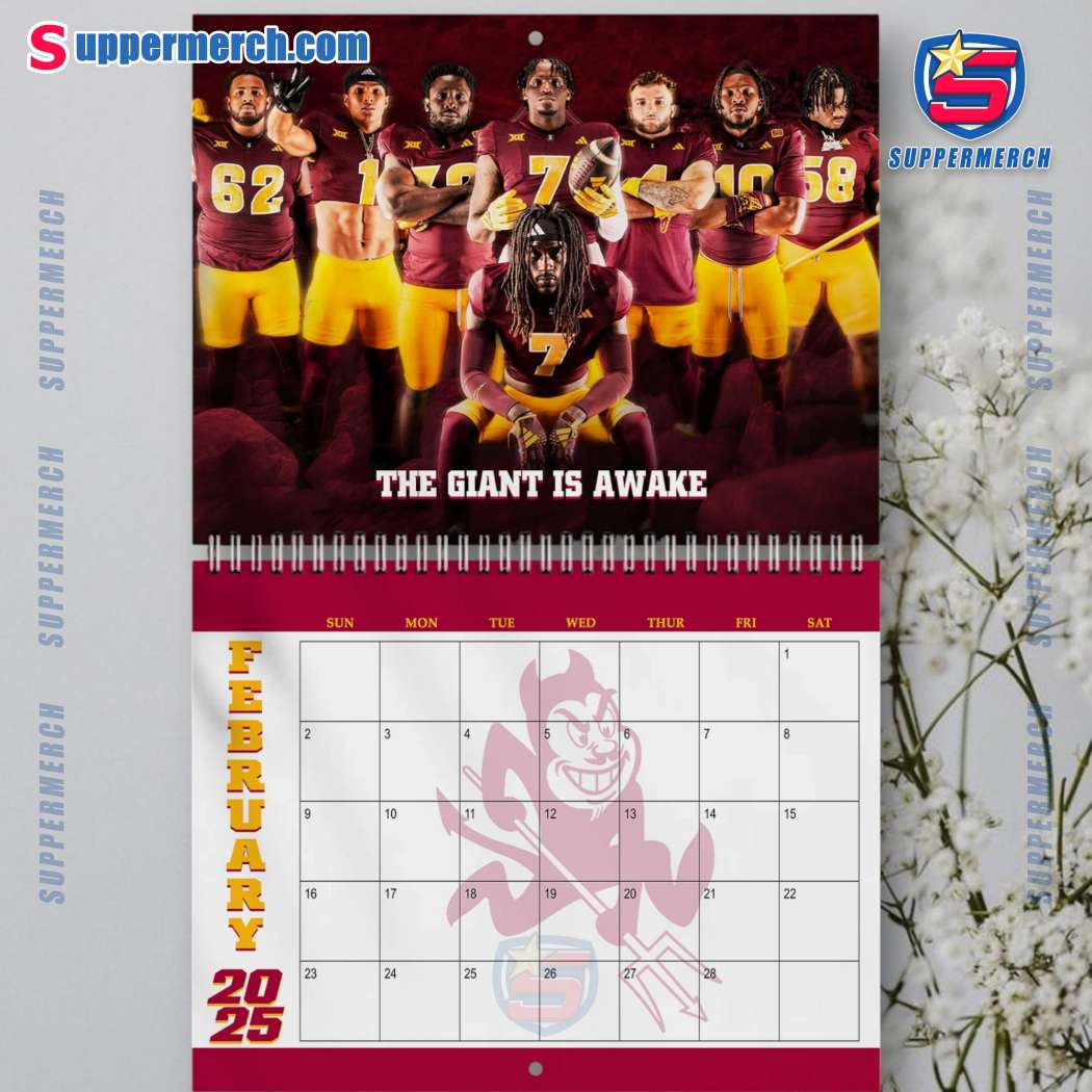 Arizona State Sun Devils Wall Hanging Calendar 2025-c wTgFVHj