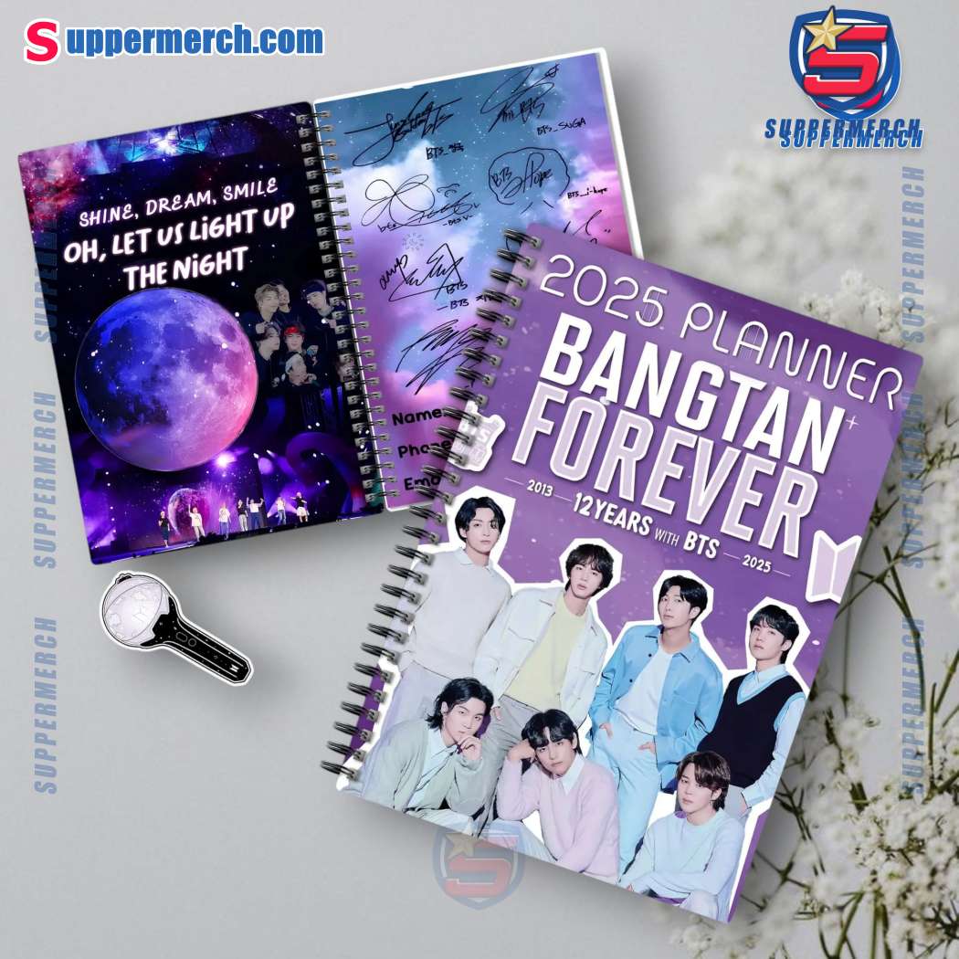 BTS Bangtan Forever 12 Years 2013-2025 2025 Daily Planner SrygOcp