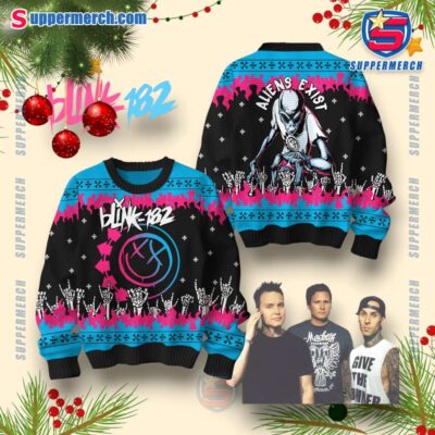 Blink-182 Aliens Exist Christmas Jumper 0CatFip