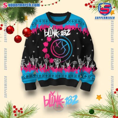 Blink-182 Aliens Exist Christmas Jumper-a sheWbMv