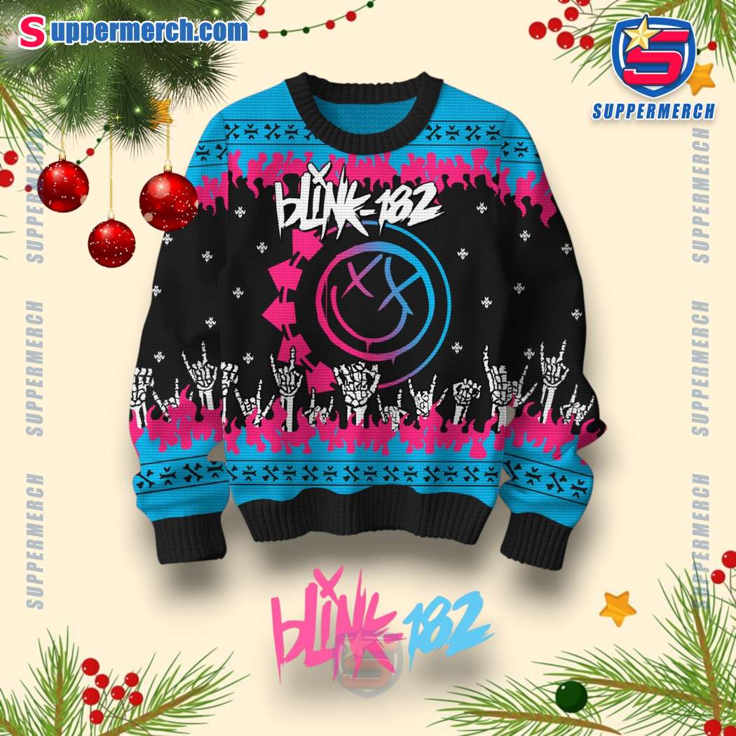Blink-182 Aliens Exist Christmas Jumper-a sheWbMv