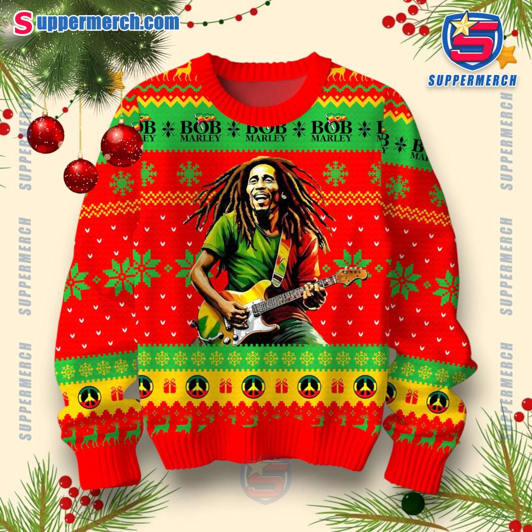 Bob Marley Every Little Thing Is Gonna Be Alright Christmas Jumper-a 6sRAWS4