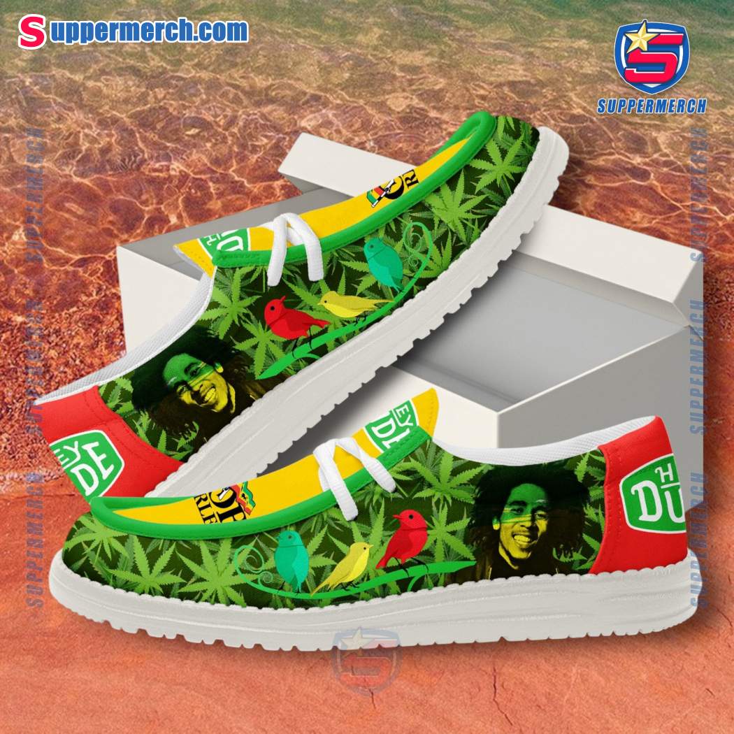 Bob Marley Weed Leaves Loafer Shoes-a B86btx2