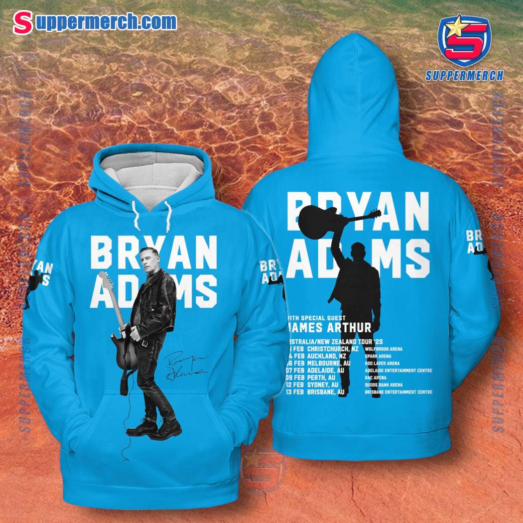 Bryan Adams With James Arthur Australia New Zealand Tour '25 T-shirt, Hoodie-b X83R9bg