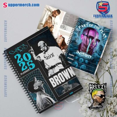 Chris Brown Part Of The Plan 2025 Daily Planner JQ6qirx
