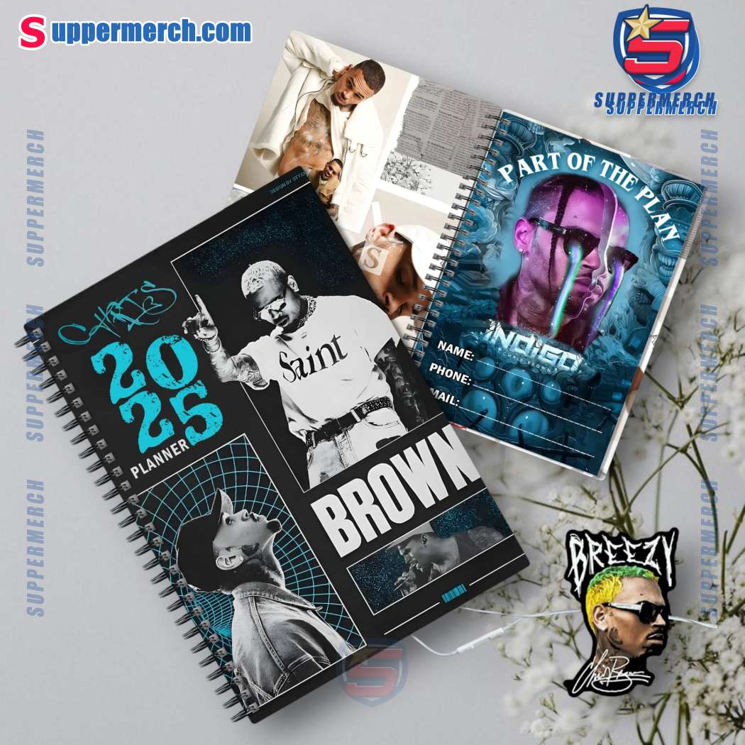 Chris Brown Part Of The Plan 2025 Daily Planner JQ6qirx