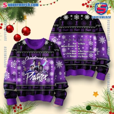 Christmas Is Prince Sweater nJ3YIc0