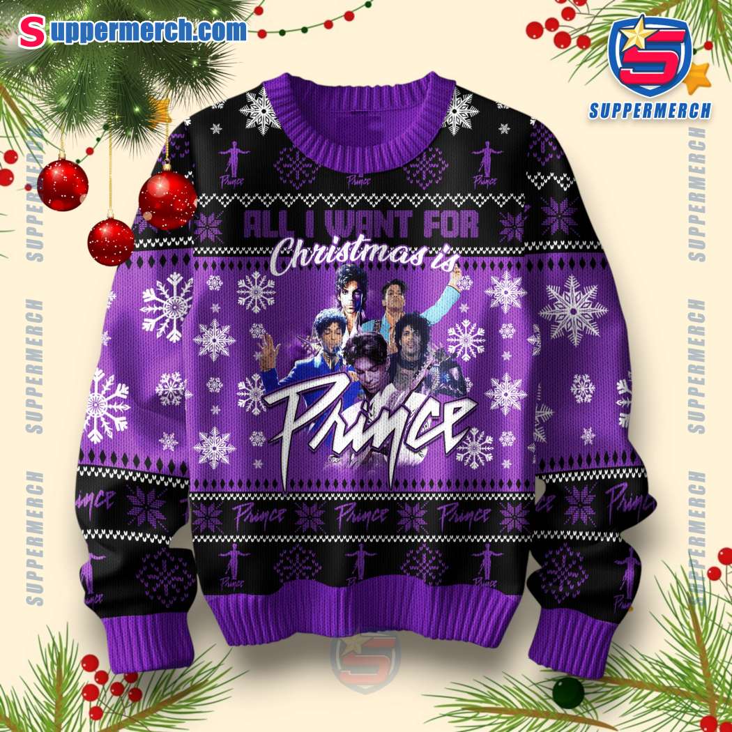 Christmas Is Prince Sweater-b Xtfp4BC