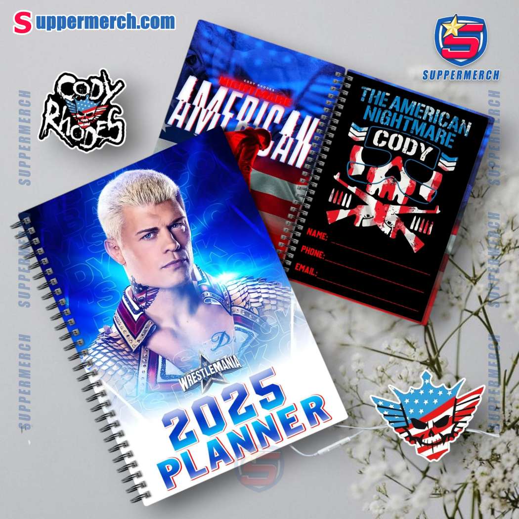 Cody Rhodes 2025 Daily Planner cNSI063