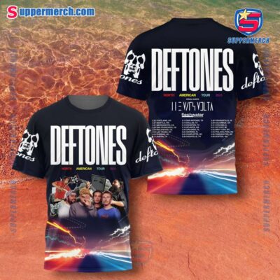 Deftones North American Tour 2025 Dates Shirt ZgpACKe