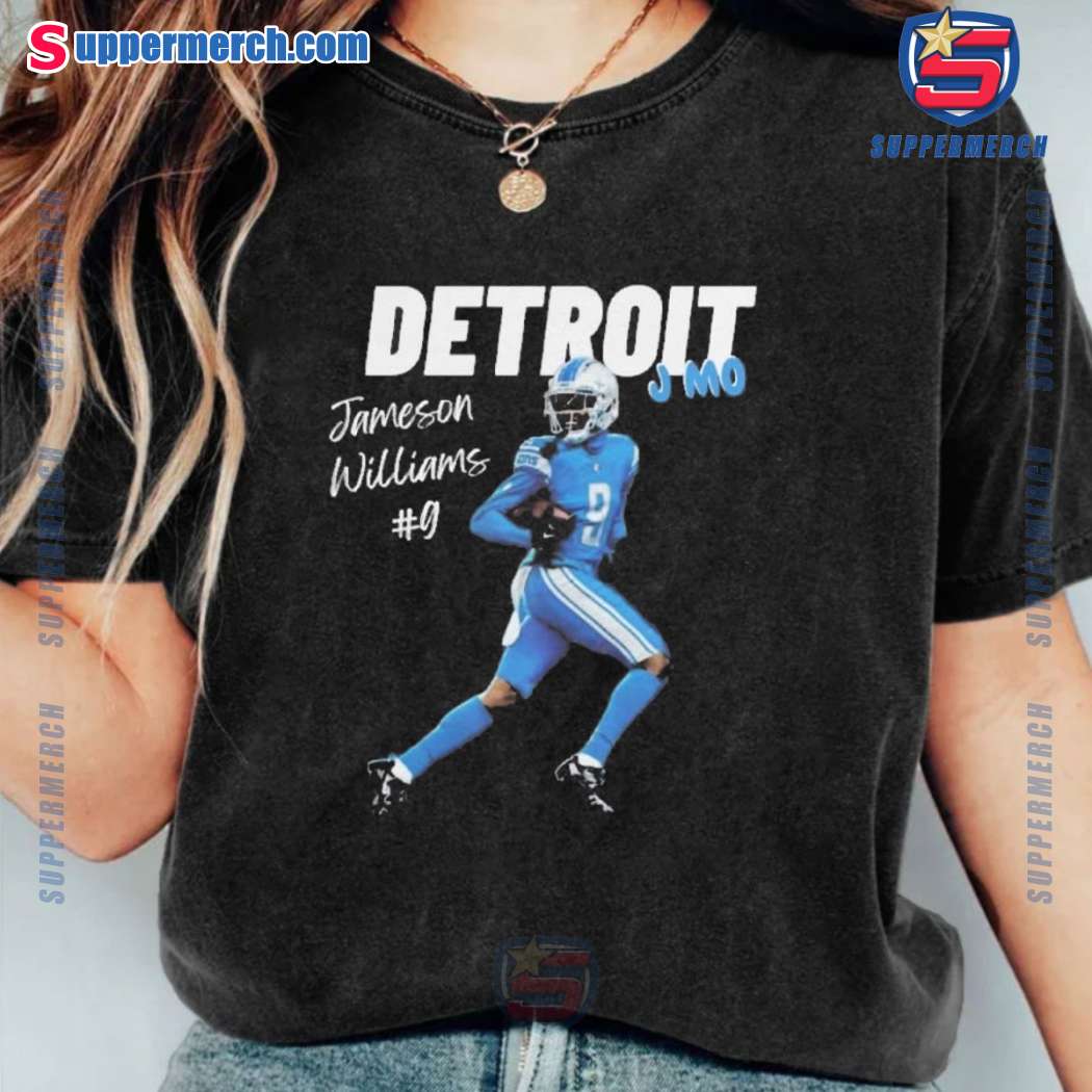Detroit Lions Jameson Williams # 9 J Mo T-shirt-b ubI1y4r