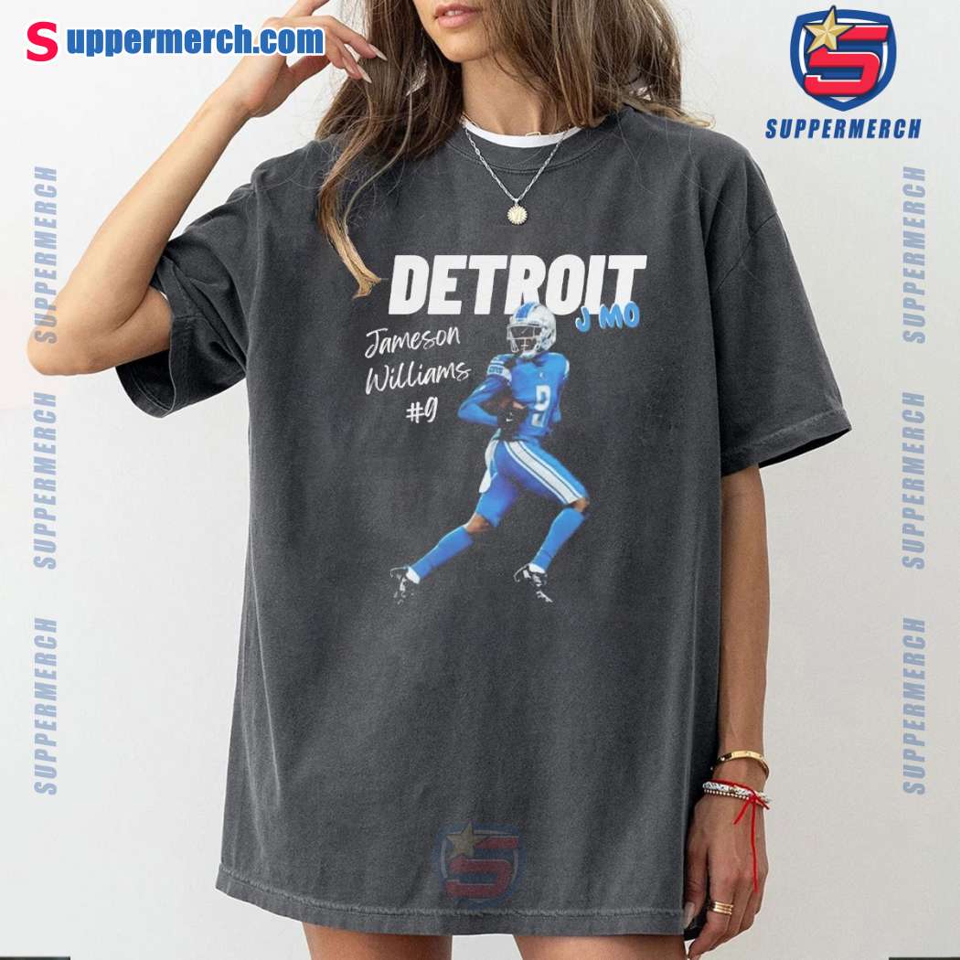 Detroit Lions Jameson Williams # 9 J Mo T-shirt 6ZqpPMN