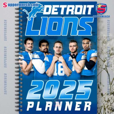 Detroit Lions The Pride Is Rising 2025 Daily Planner-a vuYyF4G