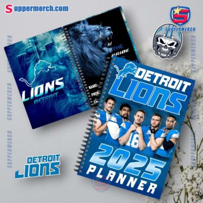 Detroit Lions The Pride Is Rising 2025 Daily Planner vtK2gZj