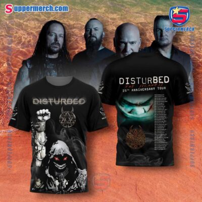 Disturbed The Sickness 25th Anniversary Tour Dates Shirt z2eKaqM