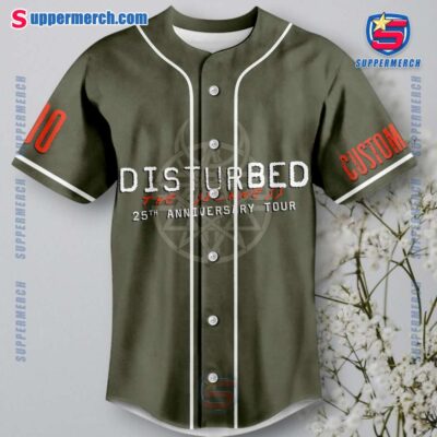 Disturbed The Sickness 25th Anniversary Tour Personalized Baseball Jersey-a g4EIYQk