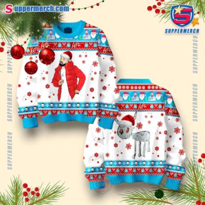 Drake Funny For All The Dogs Christmas Jumper CNTi13m
