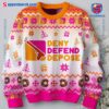 Dunkin' Donuts Deny Defend Depose Ugly Christmas Sweater-a Dsioeq5