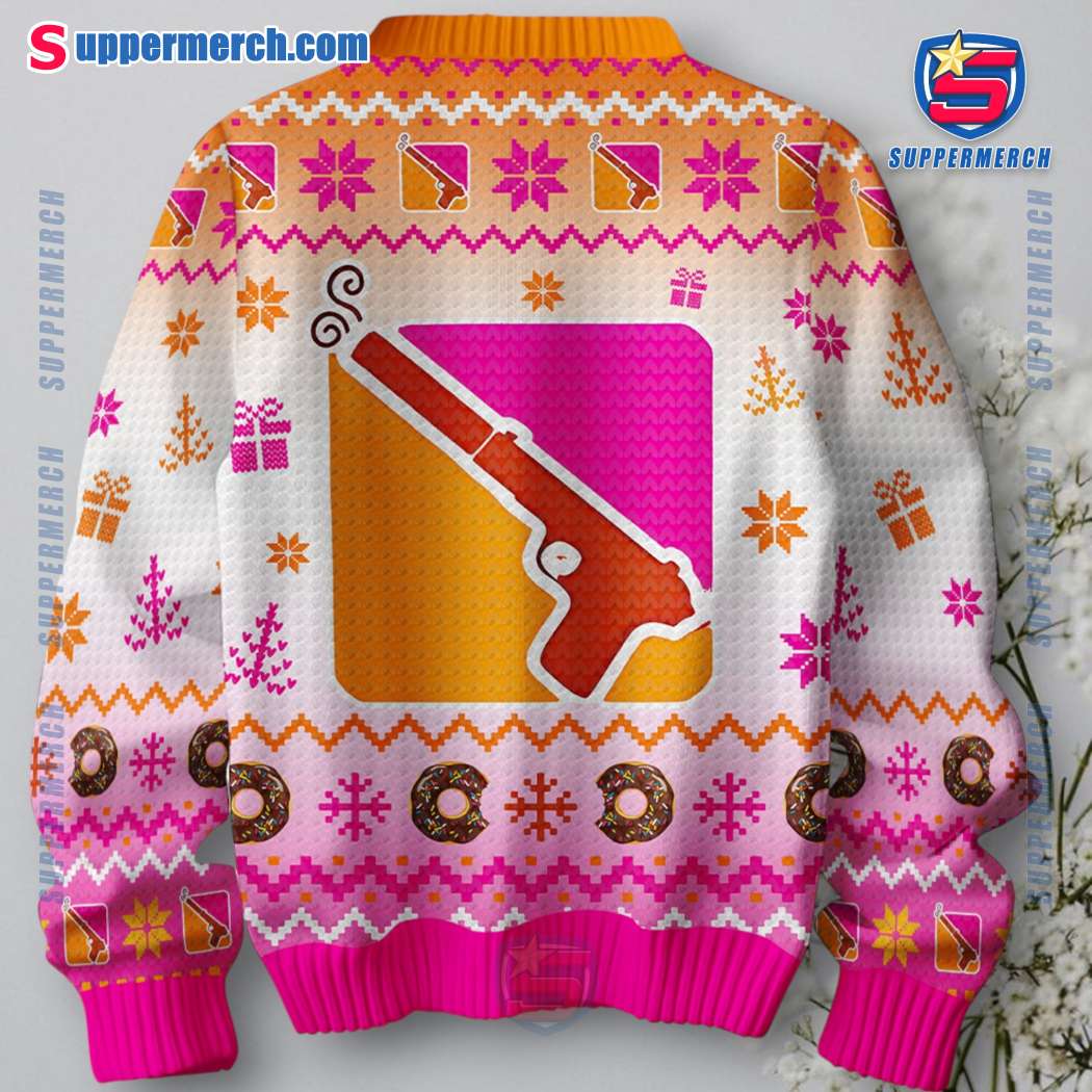 Dunkin' Donuts Deny Defend Depose Ugly Christmas Sweater-b hDlJMOg