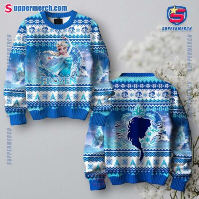 Frozen Elsa Ugly Christmas Sweater lje4qVs