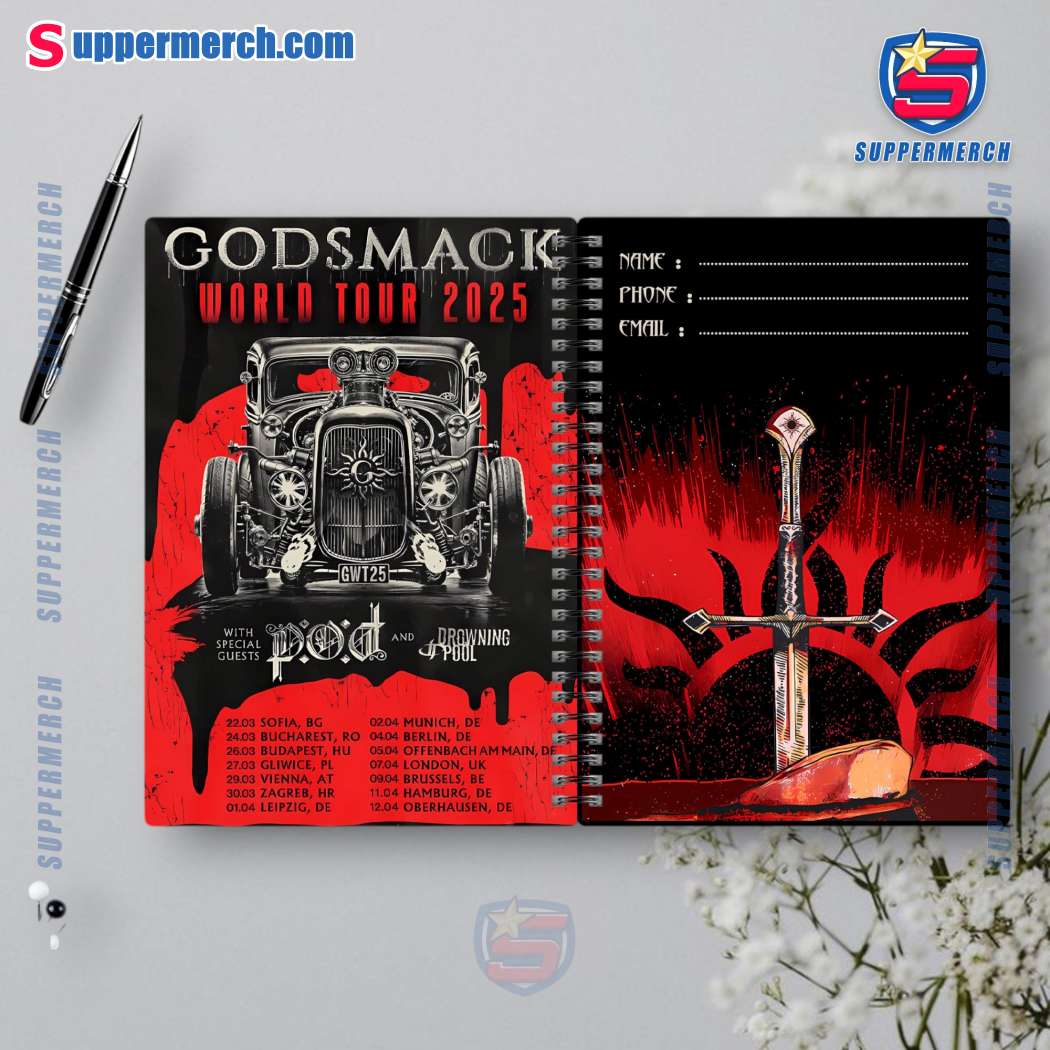 Godsmack World Tour 2025 2025 Daily Planner-b d8sHf3Q