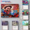 Grateful Dead Happy New Year Wall Hanging Calendar 2025 gucXvrn