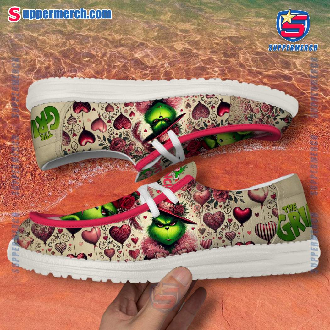 Grinch Be My Valentine Loafer Shoes-a PB9g7xe
