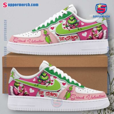 Grinch Valentine Air Force Shoes dpYPimn