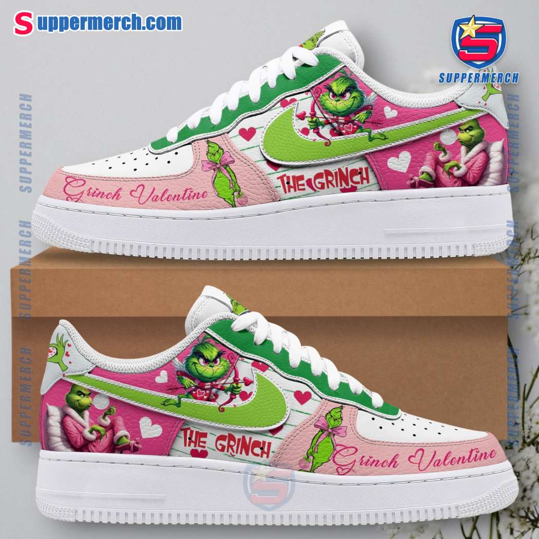 Grinch Valentine Air Force Shoes dpYPimn