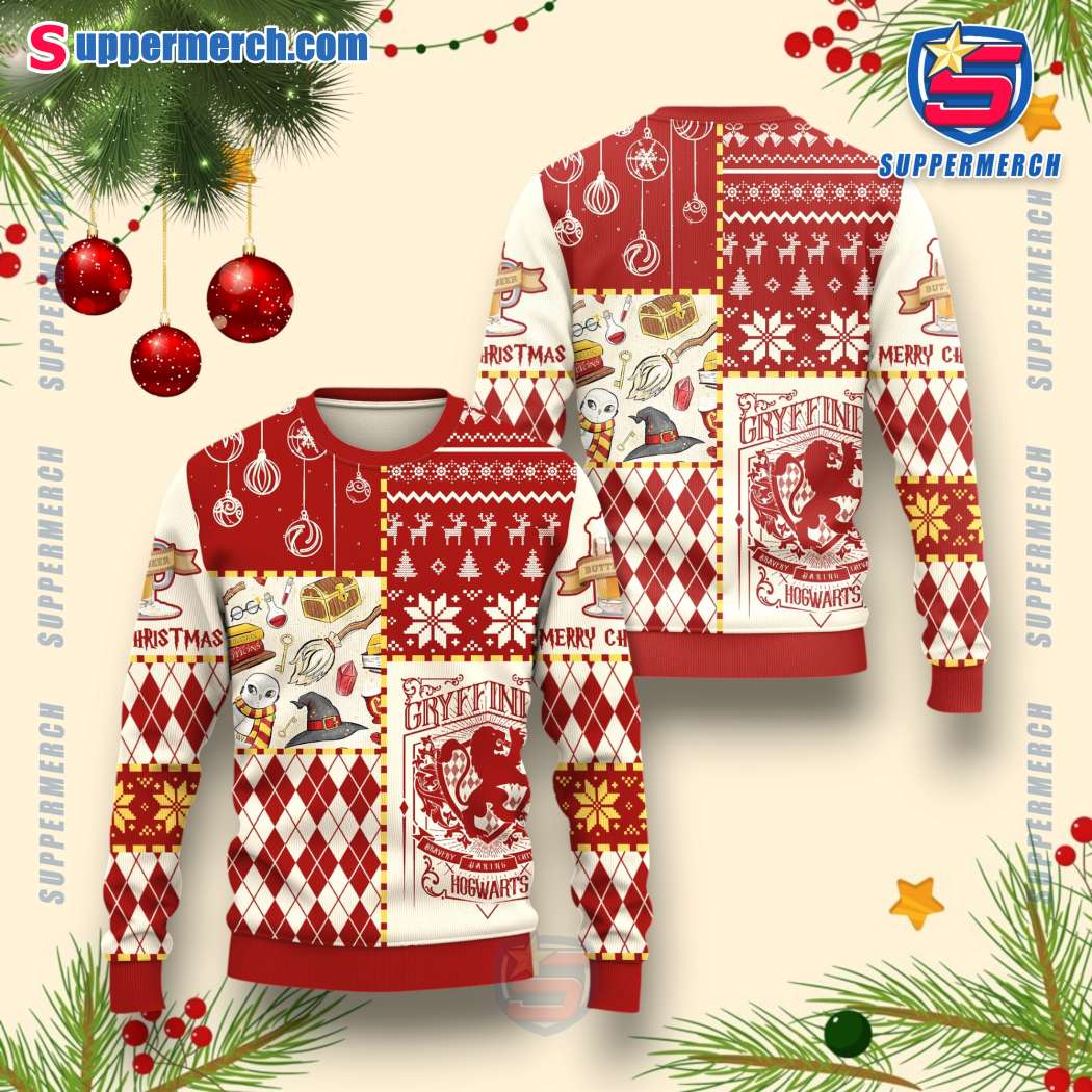 Gryffindor Hogwarts Harry Potter Christmas Sweater CojgdzF