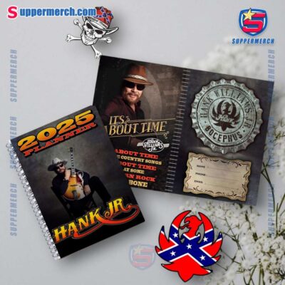 Hank Jr It's About Time 2025 Daily Planner vBYVHC4