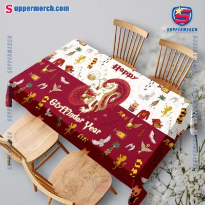 Harry Potter Happy Gryffindor Year Square Tablecloth PkAZuVj