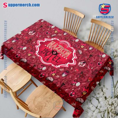 Hazbin Hotel Square Tablecloth pkJ7l2c