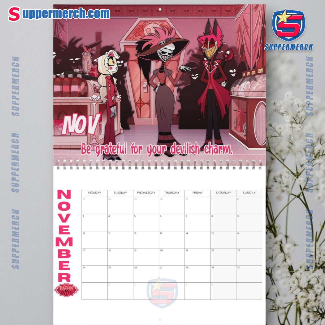 Hazbin Hotel Wall Hanging Calendar 2025-c iJGOILf