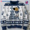 I'm Just A Chill Guy Who Loves Dallas Cowboys Ugly Christmas Sweater Jumper-a BbVkEKr