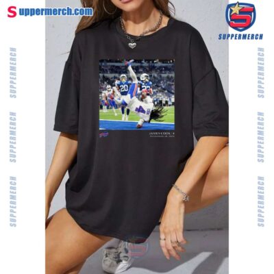 James Cook November 20, 2024 Buffalo Bills NFL Flash Features Week 10 T-shirt-a Bw7OnrA