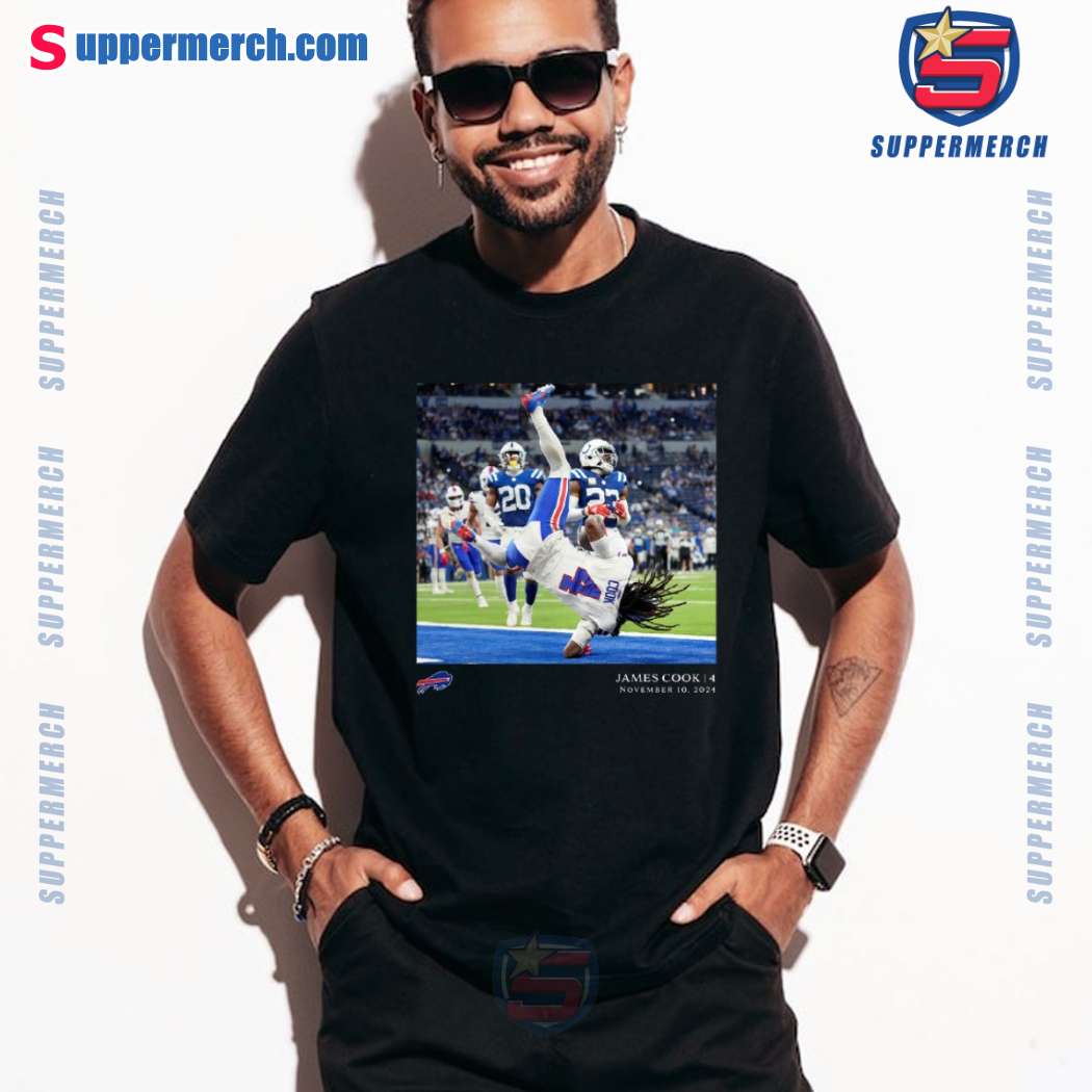 James Cook November 20, 2024 Buffalo Bills NFL Flash Features Week 10 T-shirt-b cN5kv86