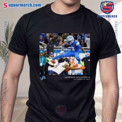 Jameson Williams November 28, 2024 Detroit Lions NFL Flash Features Week 13 T-shirt 6cMpbBW