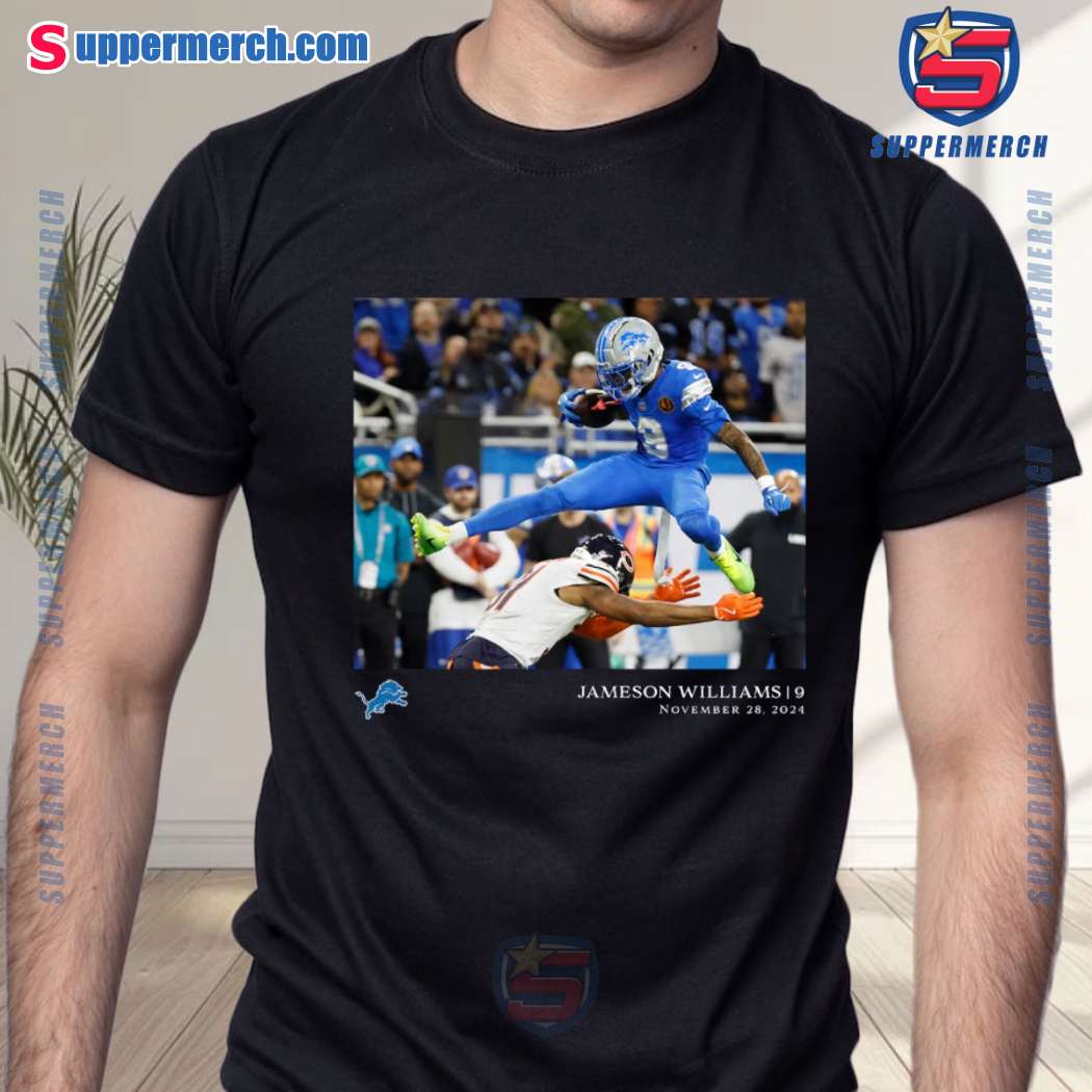 Jameson Williams November 28, 2024 Detroit Lions NFL Flash Features Week 13 T-shirt 6cMpbBW