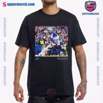 Josh Allen September 8, 2024 Buffalo Bills NFL Flash Features Week 1 T-shirt-a ecOBMn8