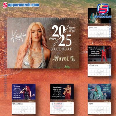 Karol G Wall Hanging Calendar 2025 Mb5Wsge