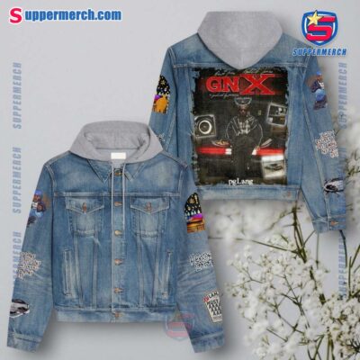 Kendrick Lamar Dave Free Gnx Jean Hoodie Jacket zn4yZ1e