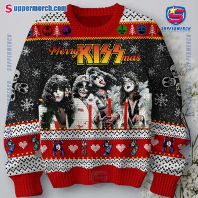 Kiss Merry Kiss Mas Snow Falling Sweater-a hXL0TCx