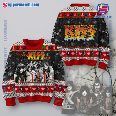 Kiss Merry Kiss Mas Snow Falling Sweater Suh5k1g