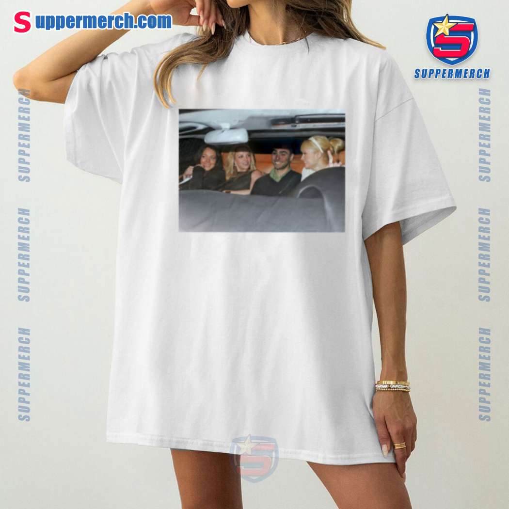 Luigi Mangione In Car With Britney Spears, Lindsay Lohan And Paris Hilton Photo T-shirt-a KZlrMYz