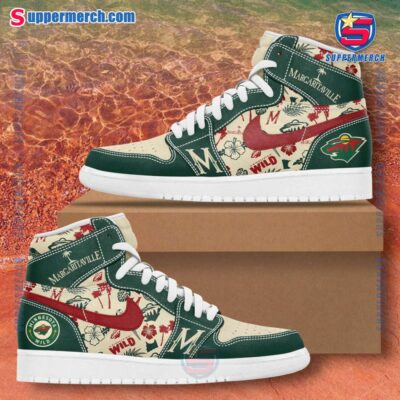 Minnesota Wild Margaritaville Night Air Jordan High Top Shoes Cc5vasK
